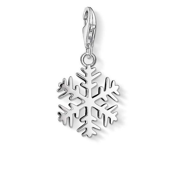 Sterling Silver Thomas Sabo Charm Club Snow Crystal Fashion