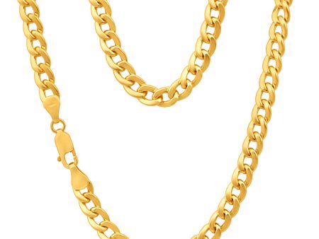 9ct Superb Yellow Gold Copper Filled Curb Chain Hot on Sale