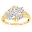 14ct Yellow Gold 1 2 Carat Diamond Cluster Ring Supply