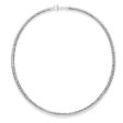 Sterling Silver Reversible Omega 5mm Chain Cheap