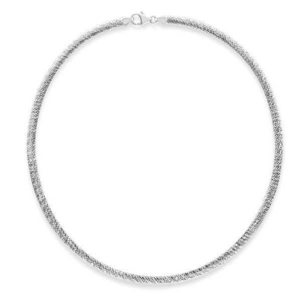 Sterling Silver Reversible Omega 5mm Chain Cheap