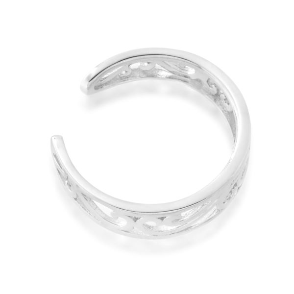 Sterling Silver Toe Ring Filigree Hot on Sale