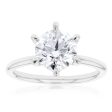 18ct White Gold 2.00 Carat Brilliant cut GH SI Diamond Solitaire Ring Hot on Sale