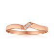 9ct Rose Gold Diamond Ring Online now