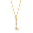 9ct Yellow And White Gold Two Tone Diamond Cut Initial  L  Pendant on Sale