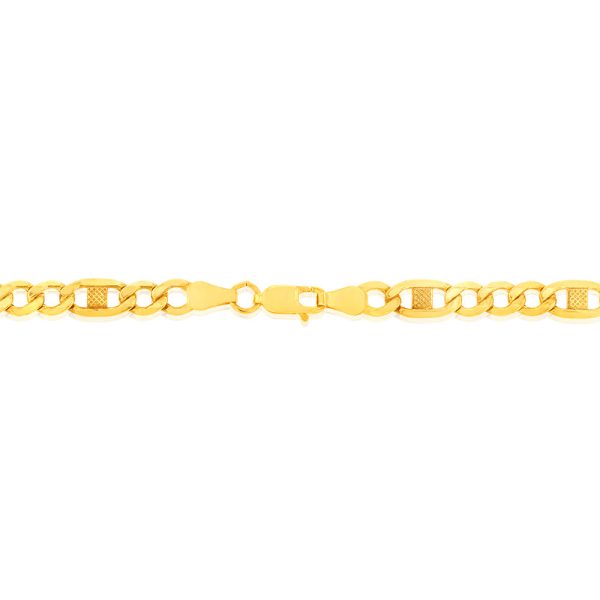 9ct  Silverfilled Figaro 120Gauge Chain 55cm Fashion