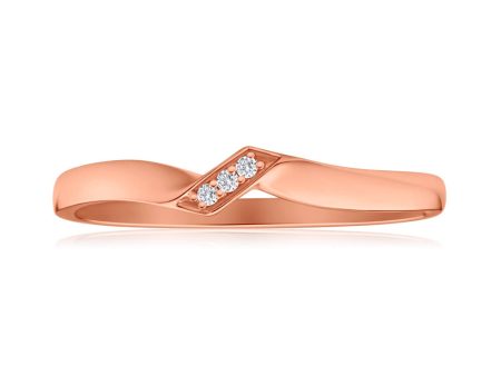 9ct Rose Gold Diamond Ring Online now