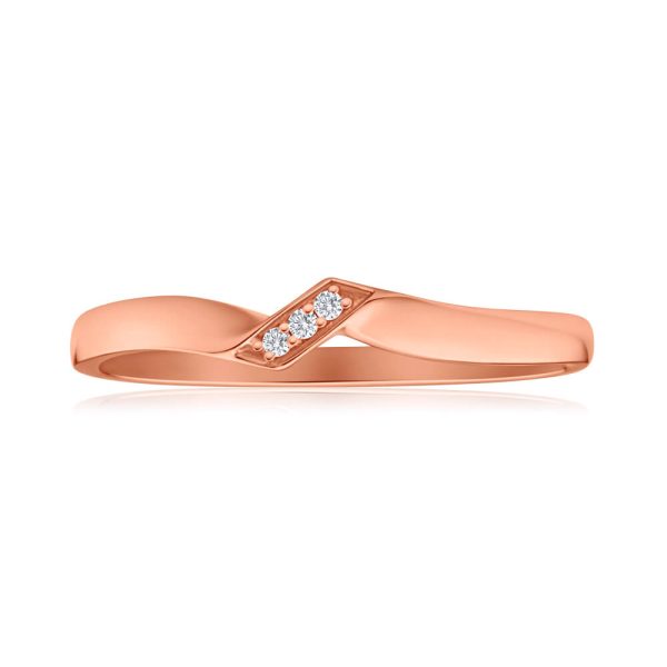 9ct Rose Gold Diamond Ring Online now