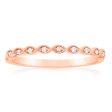 9ct Rose Gold Diamond Ring with 9 Brilliant Diamonds Discount