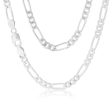 50cm Sterling Silver 200 Gauge Figaro 1:3 Chain Online