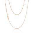 9ct Rose Gold Silver Filled 60cm Curb Chain on Sale