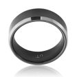 Tungsten Black Polished Centre Gents Ring  - *No Resize* Online Sale