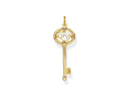 Thomas Sabo Gold Plated Sterling Silver Magic Garden Key Pendant Supply