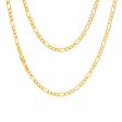 9ct Elegant Yellow Solid Gold Figaro Chain Cheap