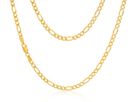 9ct Elegant Yellow Solid Gold Figaro Chain Cheap