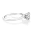 14ct White Gold 1 Carat Brilliant Cut Diamond Solitaire Ring in Knife Edge Setting Online