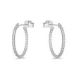 Memoire 18ct White Gold 1 Carat Diamond Odessa Hoop Earrings 24x24mm Online