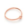 9ct Rose Gold Ring with 1 Diamond Sale