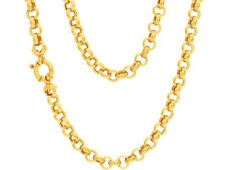 9ct Magnificent Yellow Gold Silver Filled Belcher Chain Online now