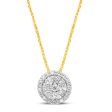 9ct Yellow Gold 1 5 Carat Luminesce Laboratory Grown Diamond Pendant Fashion