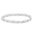 9ct Alluring White Gold Diamond Fancy Bracelet For Cheap