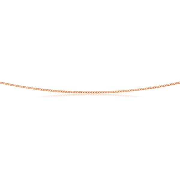 9ct Rose Gold Silver Filled 60cm Curb Chain on Sale