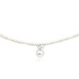 White Freshwater Clasp Pearl Necklace on Sale