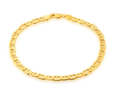 9ct Silverfilled Yellow Gold 120 Gauge 21 cms Bracelet Cheap