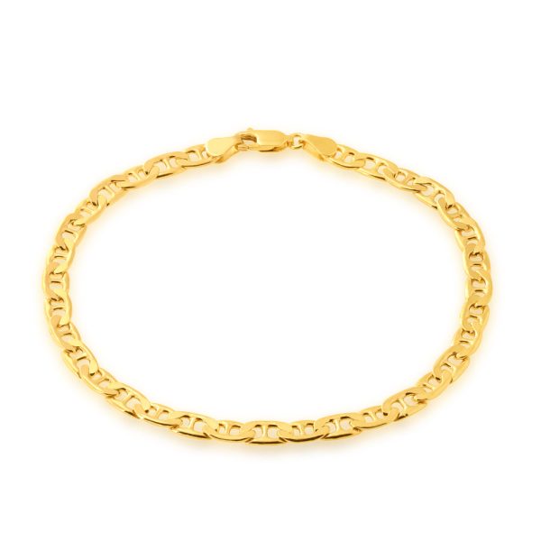 9ct Silverfilled Yellow Gold 120 Gauge 21 cms Bracelet Cheap