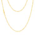 9ct Yellow Solid Gold 1:3 Figaro 40cm Chain 60Gauge Fashion