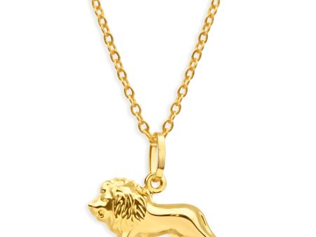 9ct Yellow Gold Walking Lion King Pendant Online now