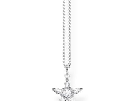 Sterling Silver Thomas Sabo Magic Sparkle Star Pendant with Chain For Sale