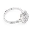 Flawless 1 Carat 9ct White Gold Diamond Ring For Sale