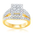 Luminesce Lab Grown 1.50 Carat Diamond Dress Ring in 9ct Yellow Gold Online