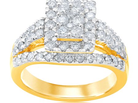 Luminesce Lab Grown 1.50 Carat Diamond Dress Ring in 9ct Yellow Gold Online