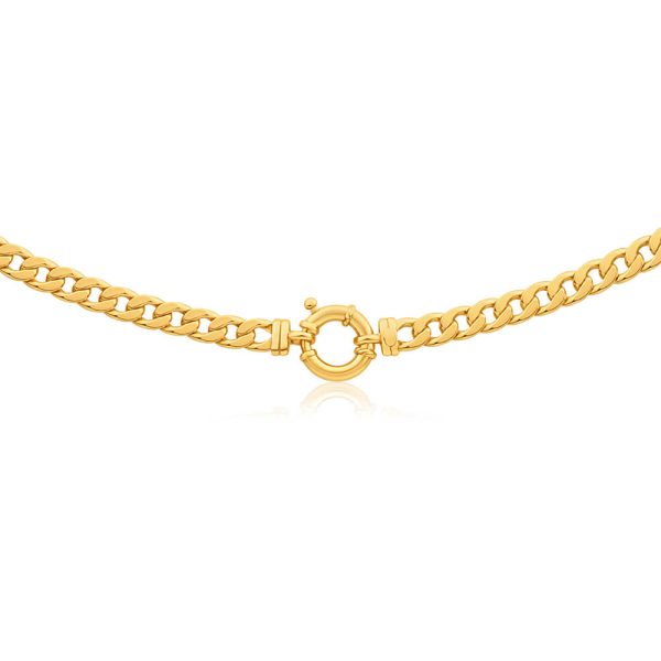 9ct Delightful Yellow Gold Copper Filled Curb Chain Hot on Sale