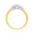 10ct Yellow Gold 1 4 Carat Diamond Trilogy Ring Supply