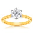 18ct Yellow Gold Approximately 1 Carat Diamond Solitaire Ring Online Hot Sale