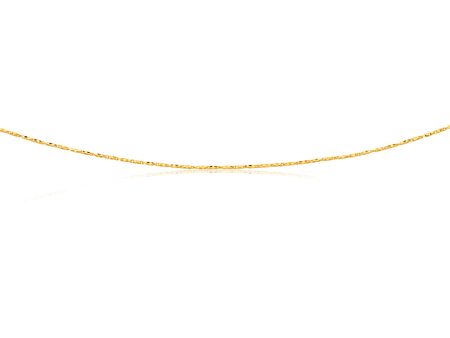 9ct Yellow Gold 50cm Chain 35 Guage 9y Online Sale