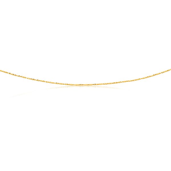 9ct Yellow Gold 50cm Chain 35 Guage 9y Online Sale