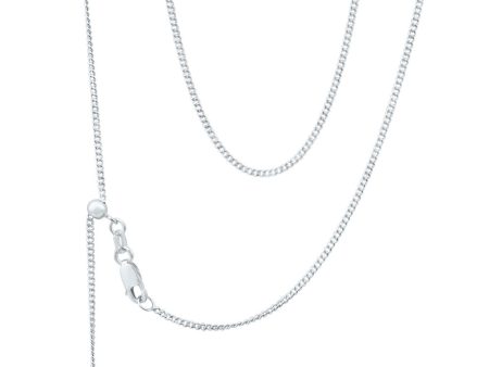 9ct Gorgeous White Gold Silver Filled Curb Chain Online