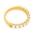 18ct Yellow Gold Ring With 10 Brilliant Cut Diamonds Totalling 1 Carat Online Hot Sale