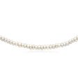 White Freshwater Clasp Pearl Necklace on Sale