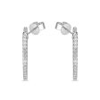 Memoire 18ct White Gold 1 Carat Diamond Odessa Hoop Earrings 24x24mm Online