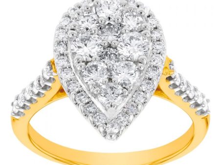 9ct Yellow Gold 2 Carat Luminesce Laboratory Grown Diamond Ring Sale