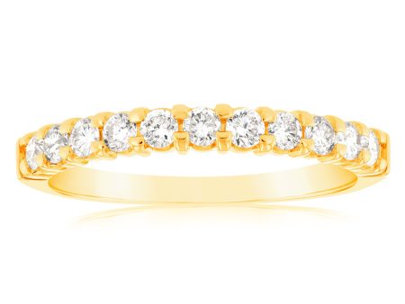 18ct Yellow Gold Ring With 3 8 Carats Of Diamonds Hot on Sale