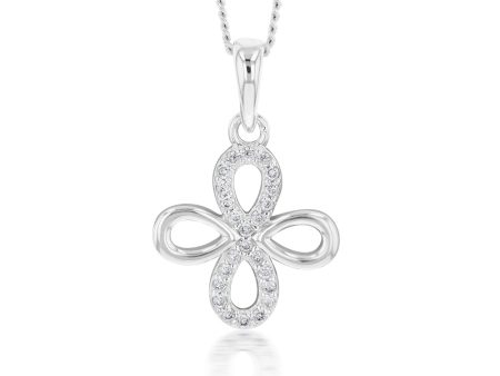 Sterling Silver Zirconia Fancy Pendant Discount