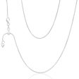 Sterling Silver Wheat Adjustable Heart Drop Chain 55cm Discount