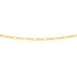 9ct Elegant Yellow Solid Gold Figaro Chain Cheap