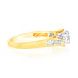 18ct Yellow Gold Ring With 1 2 Carat 8 Brilliant Cut Diamonds For Discount